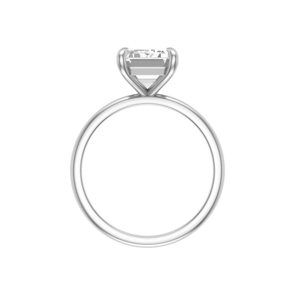 4 Claw 3ct Emerald Cut Solitaire