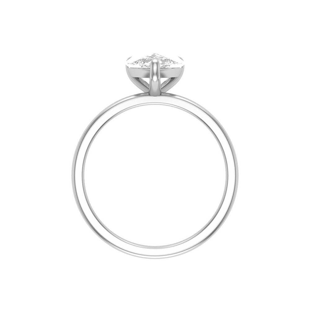 Mia  3 Claw 2ct Lab Pear Solitaire