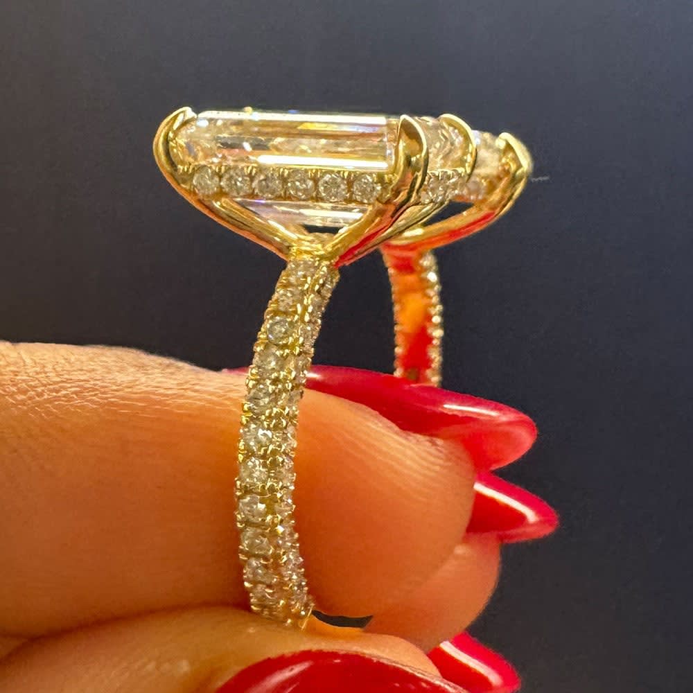 Toi et Moi Lab diamond engagement ring