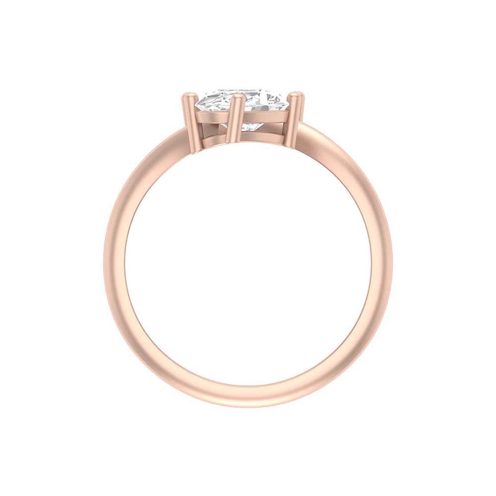 Pear and oval lab diamond ring