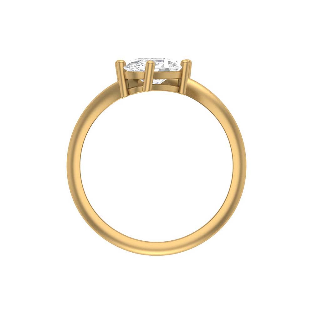 Pear and oval lab diamond ring