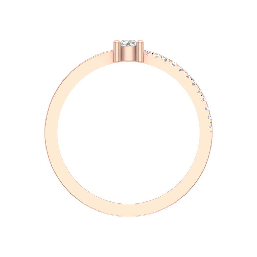 Delicate solitaire ring