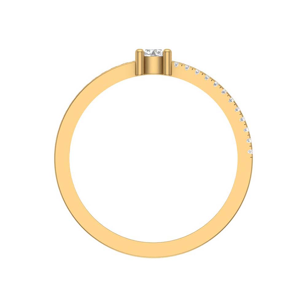 Delicate solitaire ring
