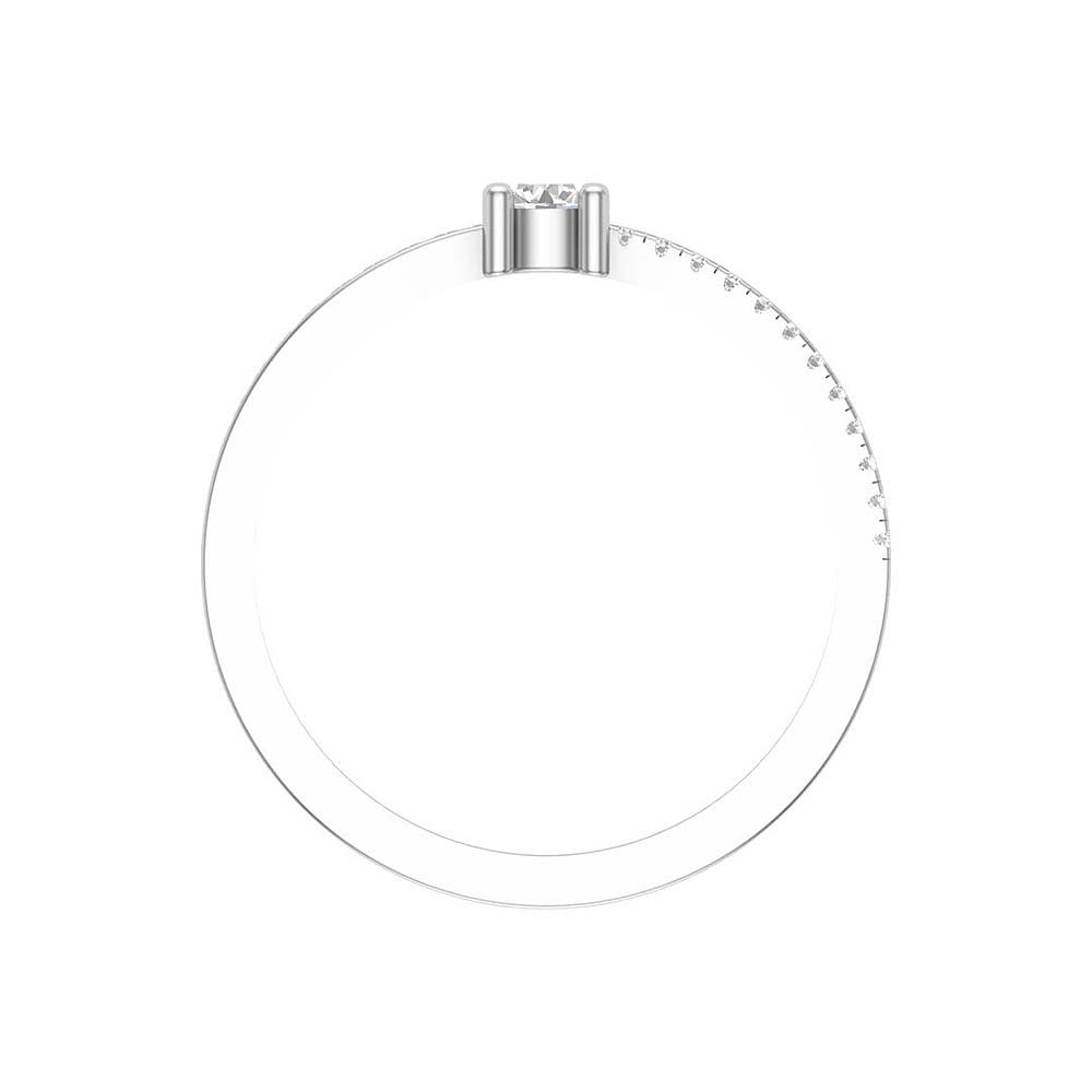 Delicate solitaire ring