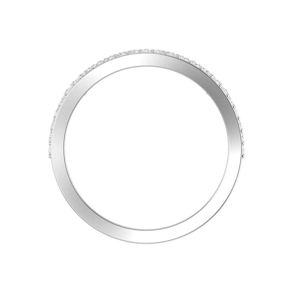 Modern Art Deco band ring