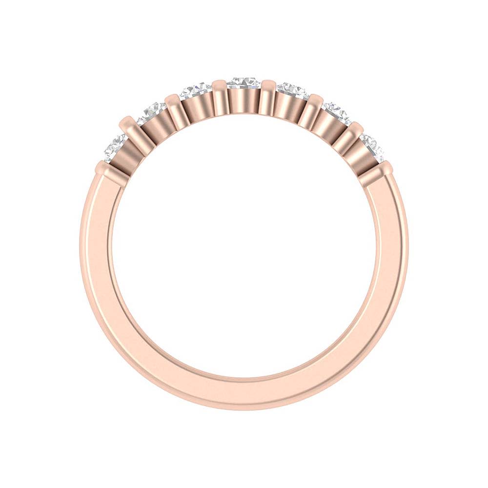 Traditional diamond wedding band