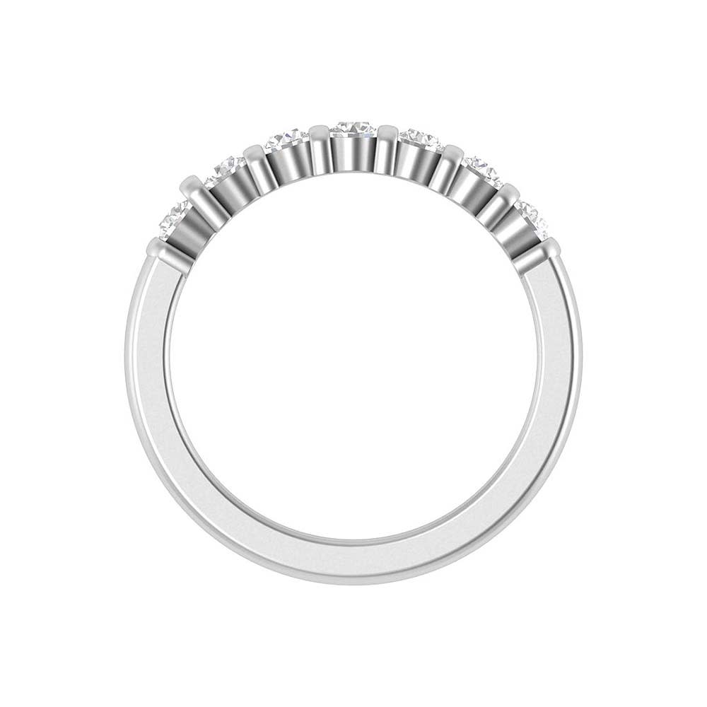 Traditional diamond wedding band