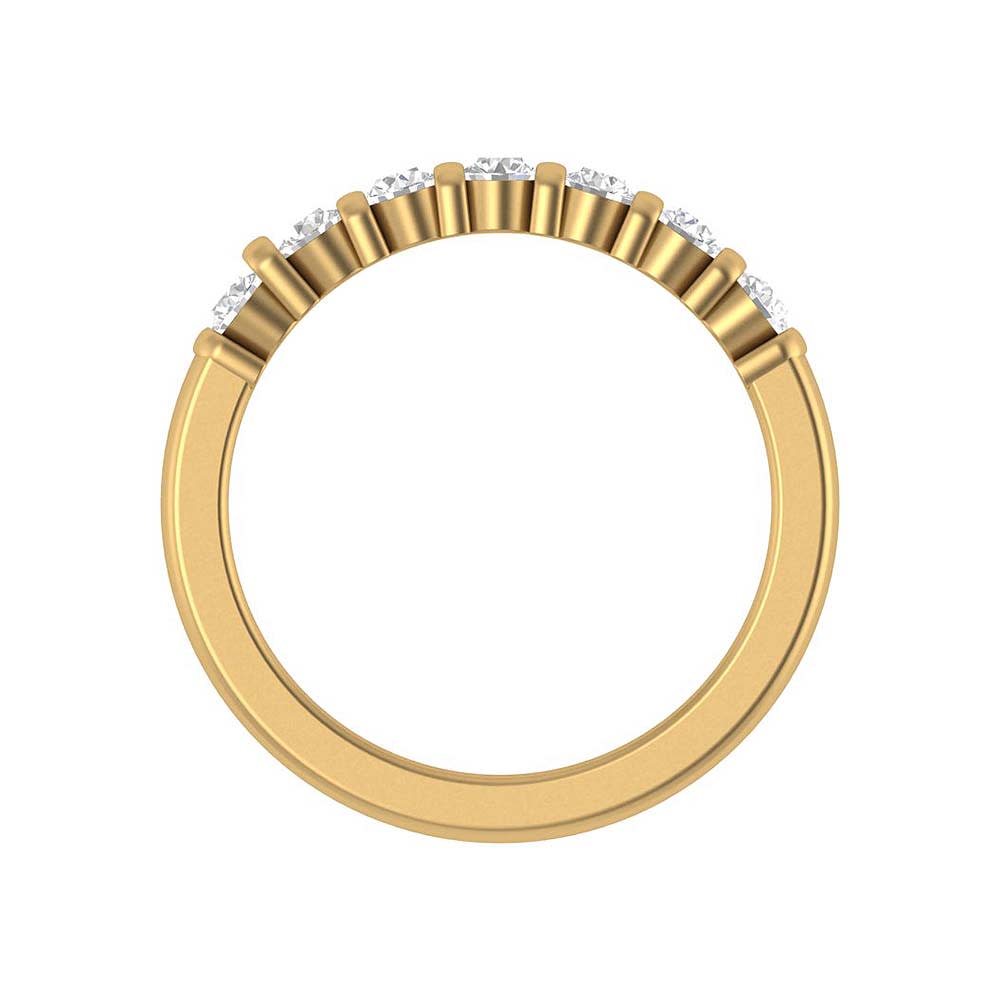 Traditional diamond wedding band