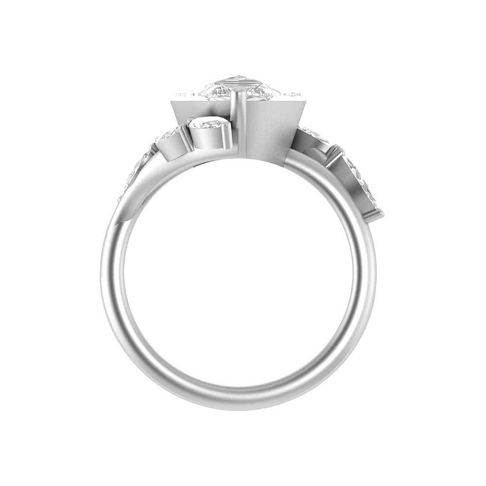 Elegant 5ct Pear cut Lab diamond ring