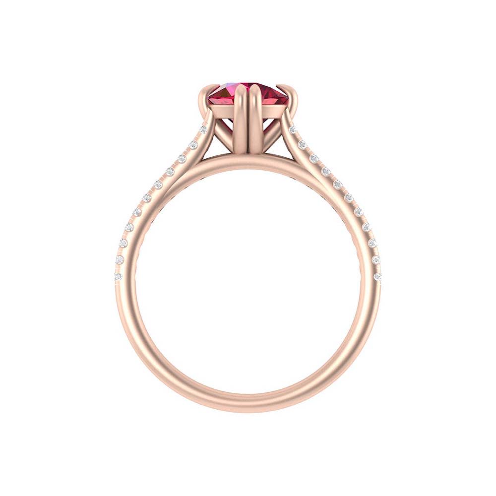 Class Better Natural ruby and diamonds