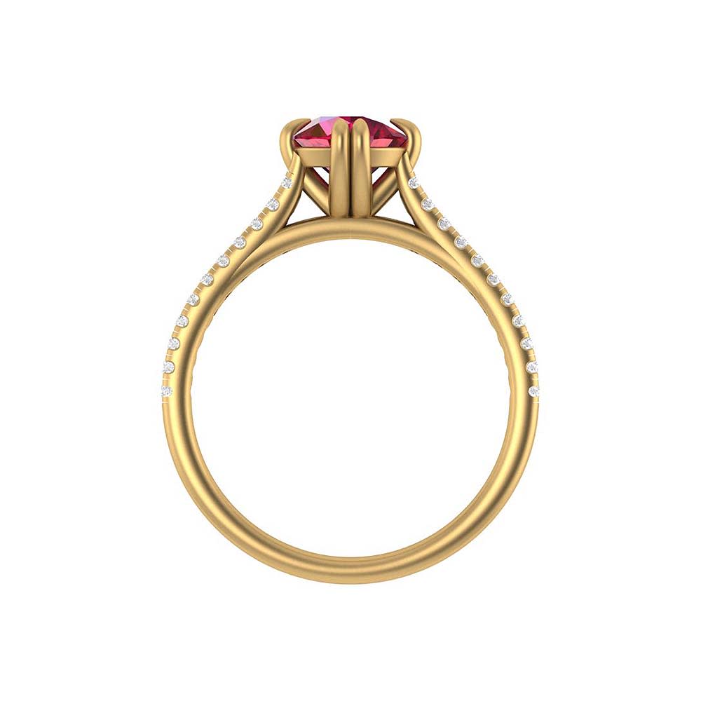 Class Better Natural ruby and diamonds