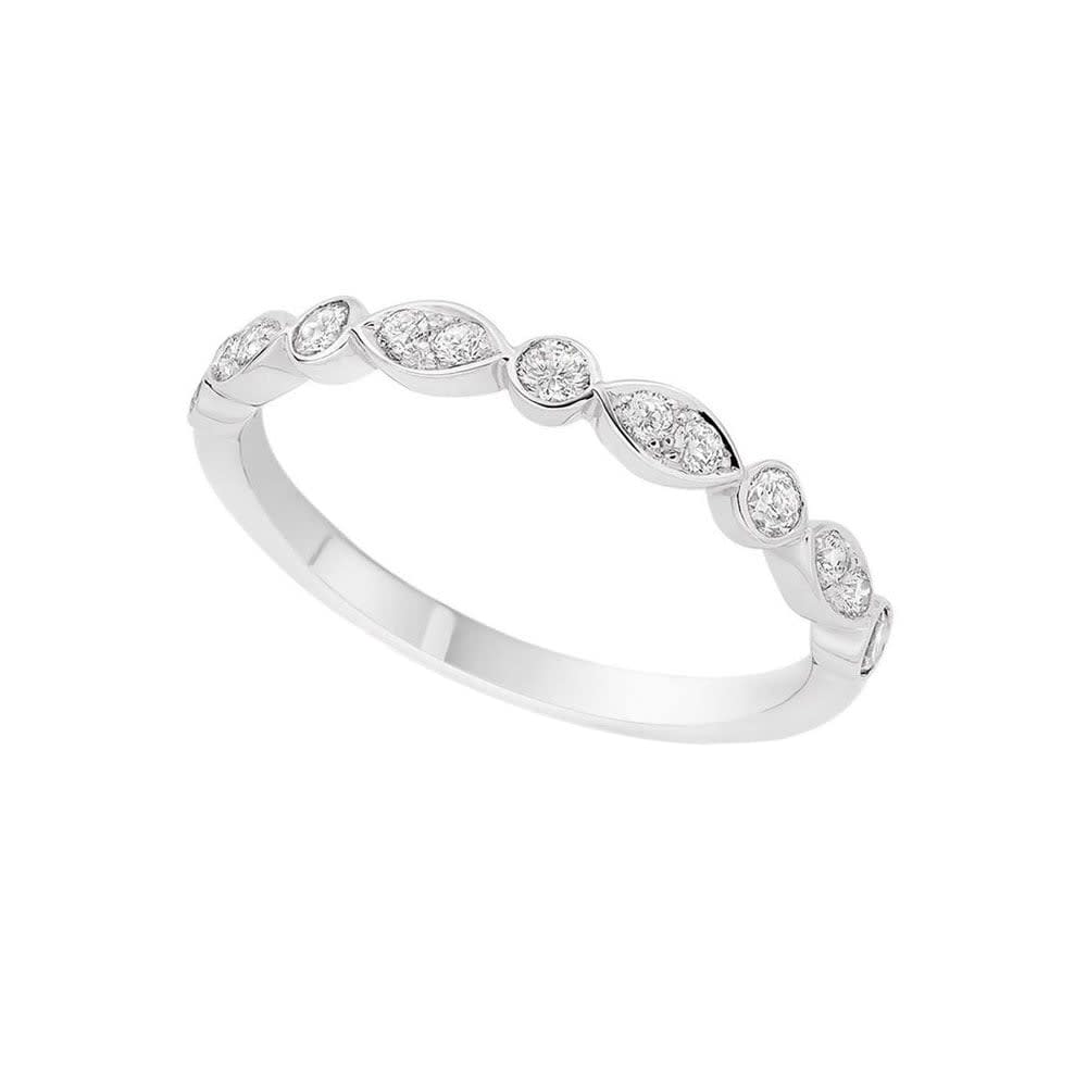Natural diamond ladies band