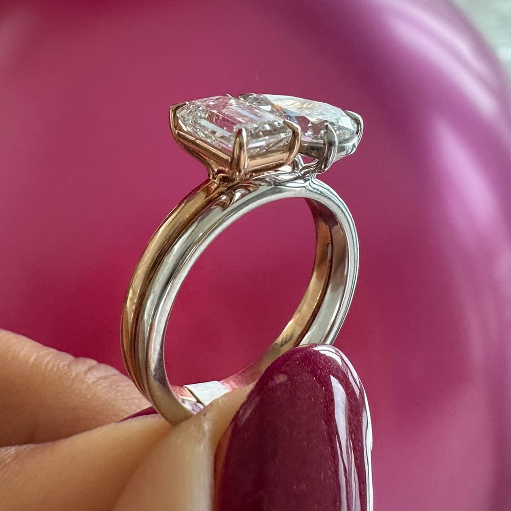 Toi et Moi ring on a double band
