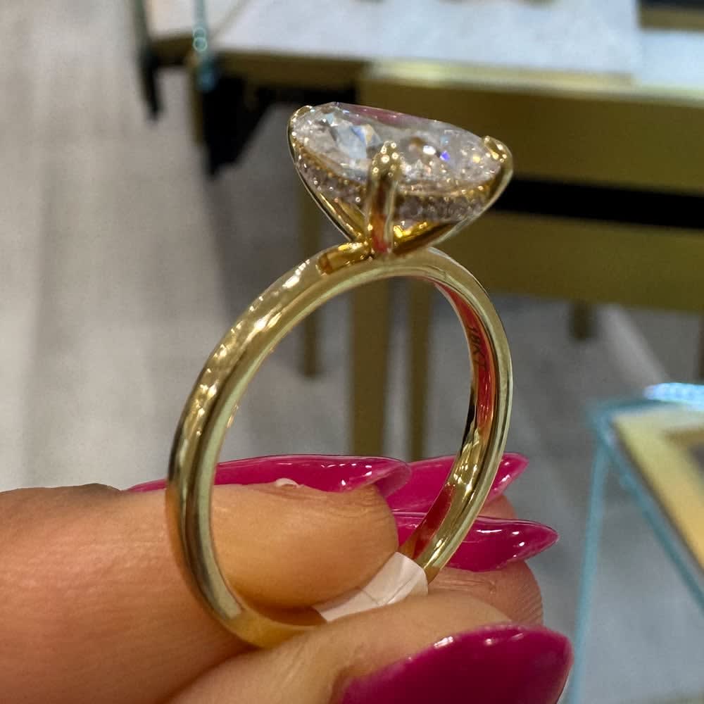 3 carat D VS1 with hidden halo