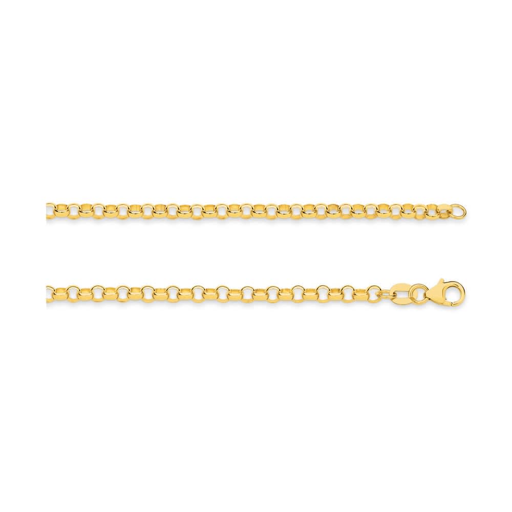 9k chain yellow gold belcher