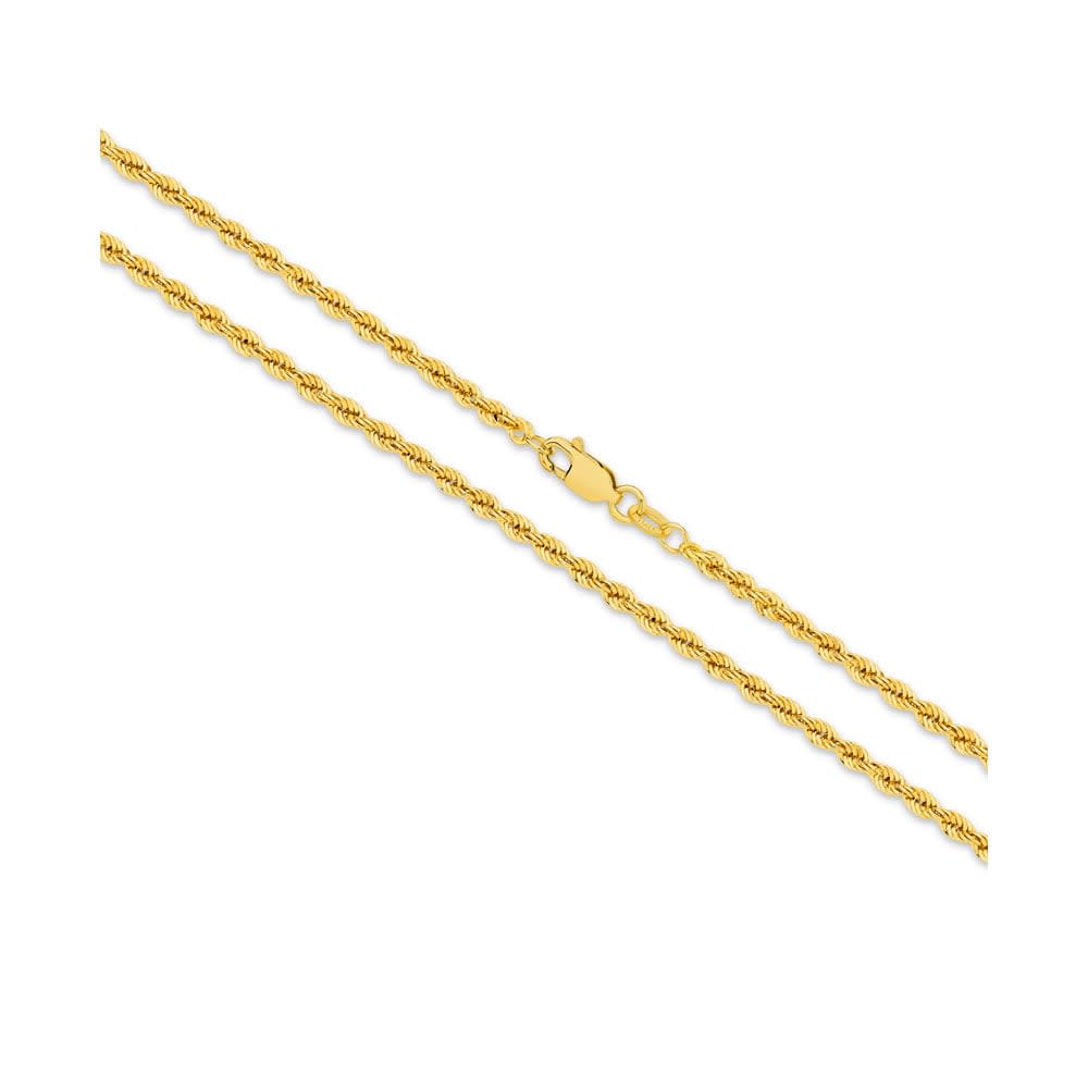 Diamond cut rope bracelet