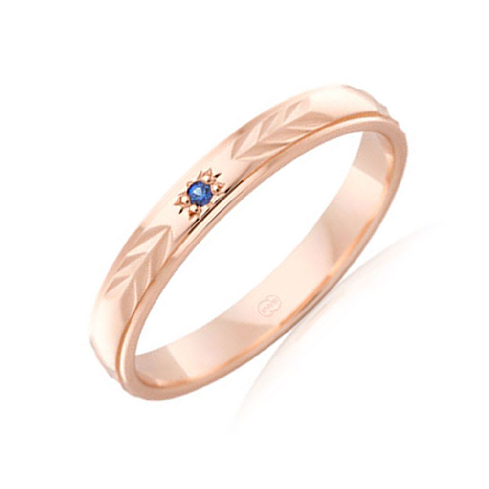 18k rosegold ring in 4mm