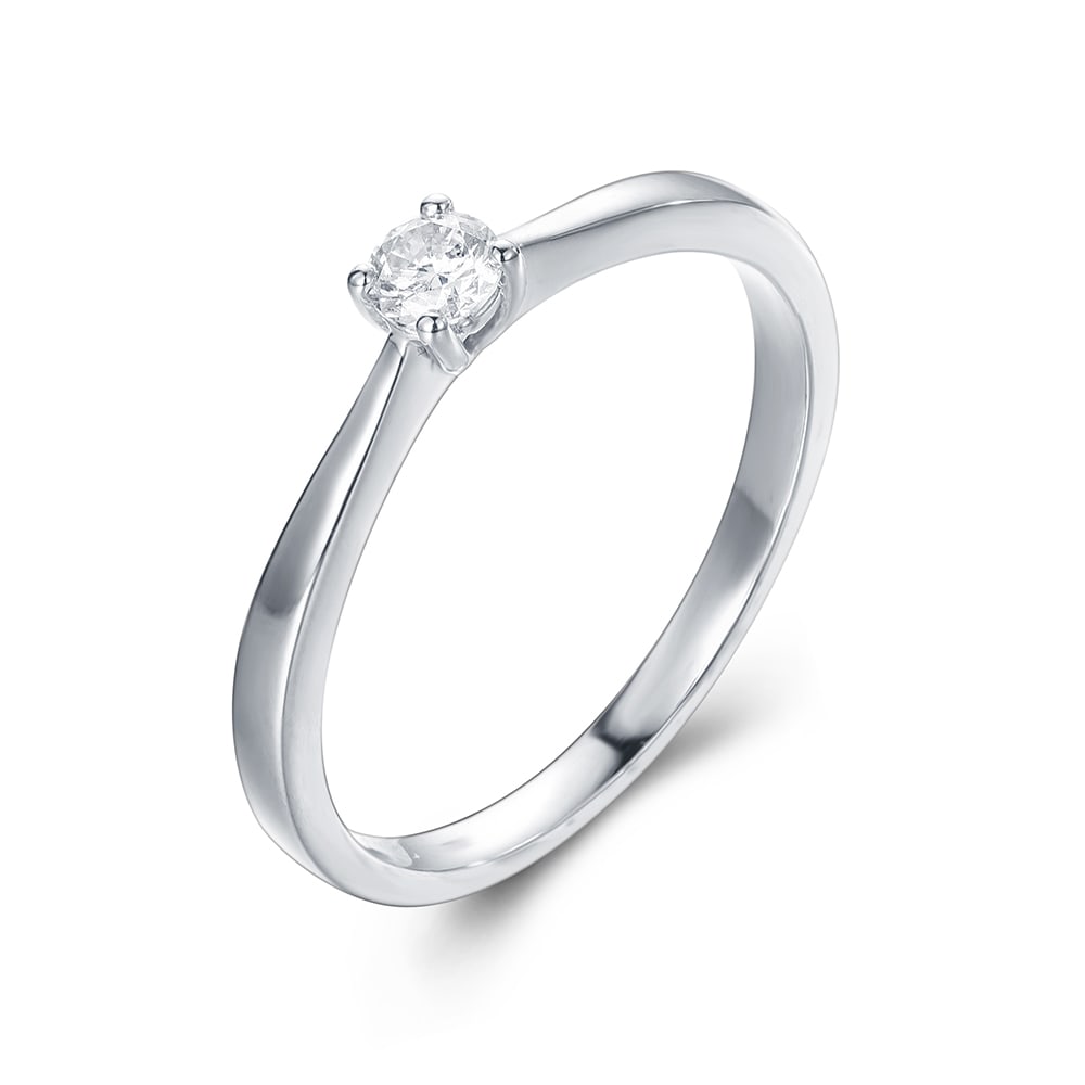Petite Round Brlliant cut Engagement Ring