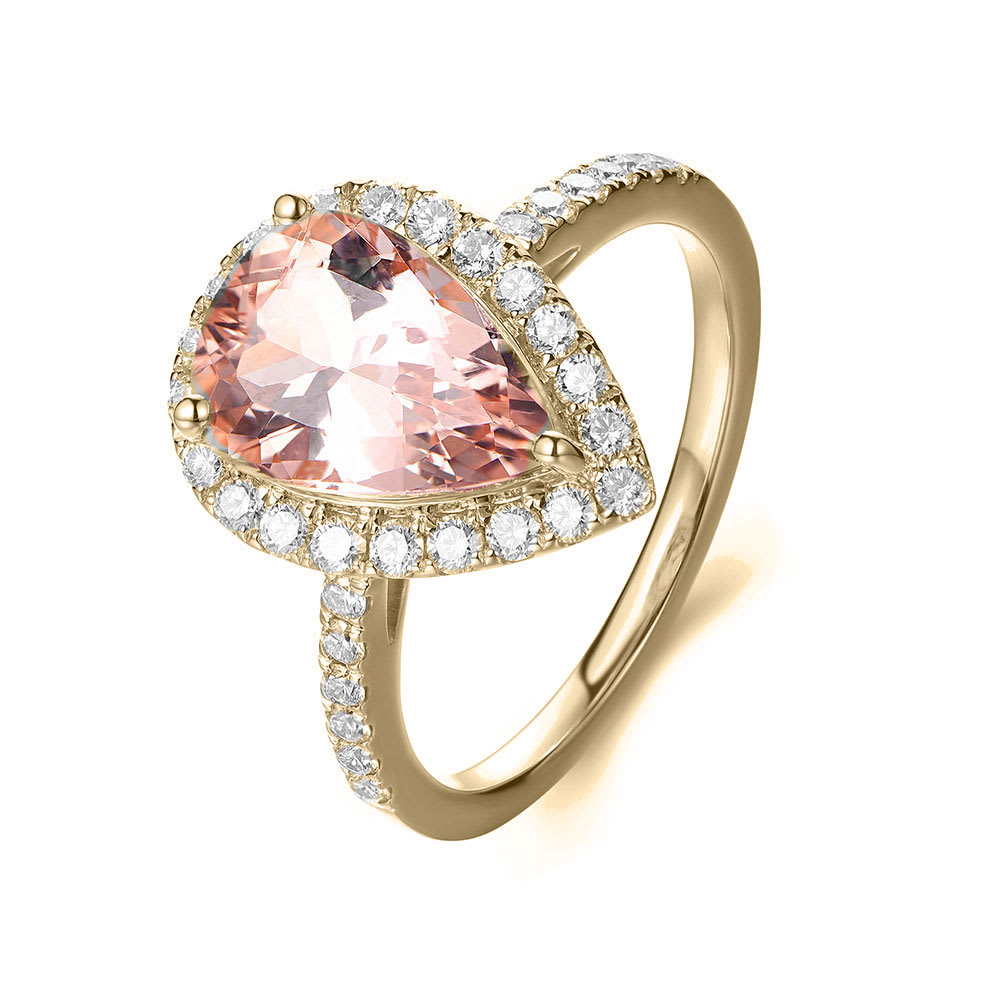 Morganite and Diamond Ring