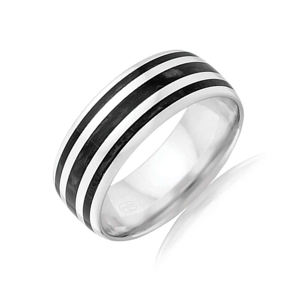 Black spectrum mens ring J4375