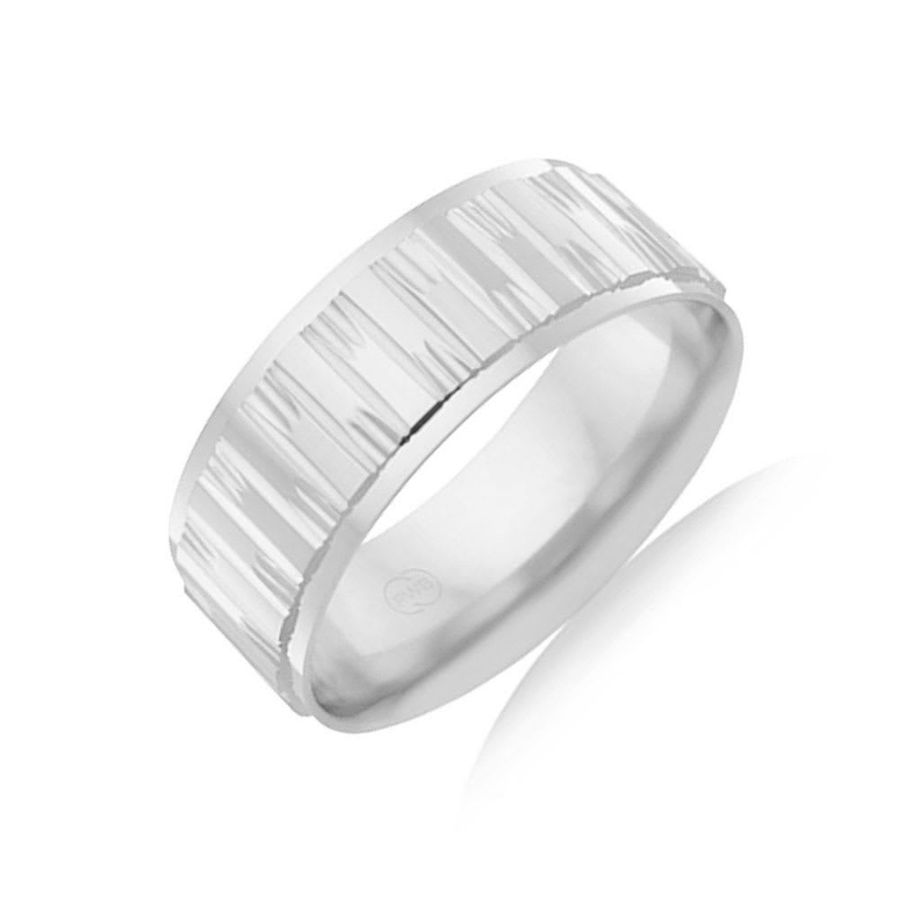 Carved mens ring F1464