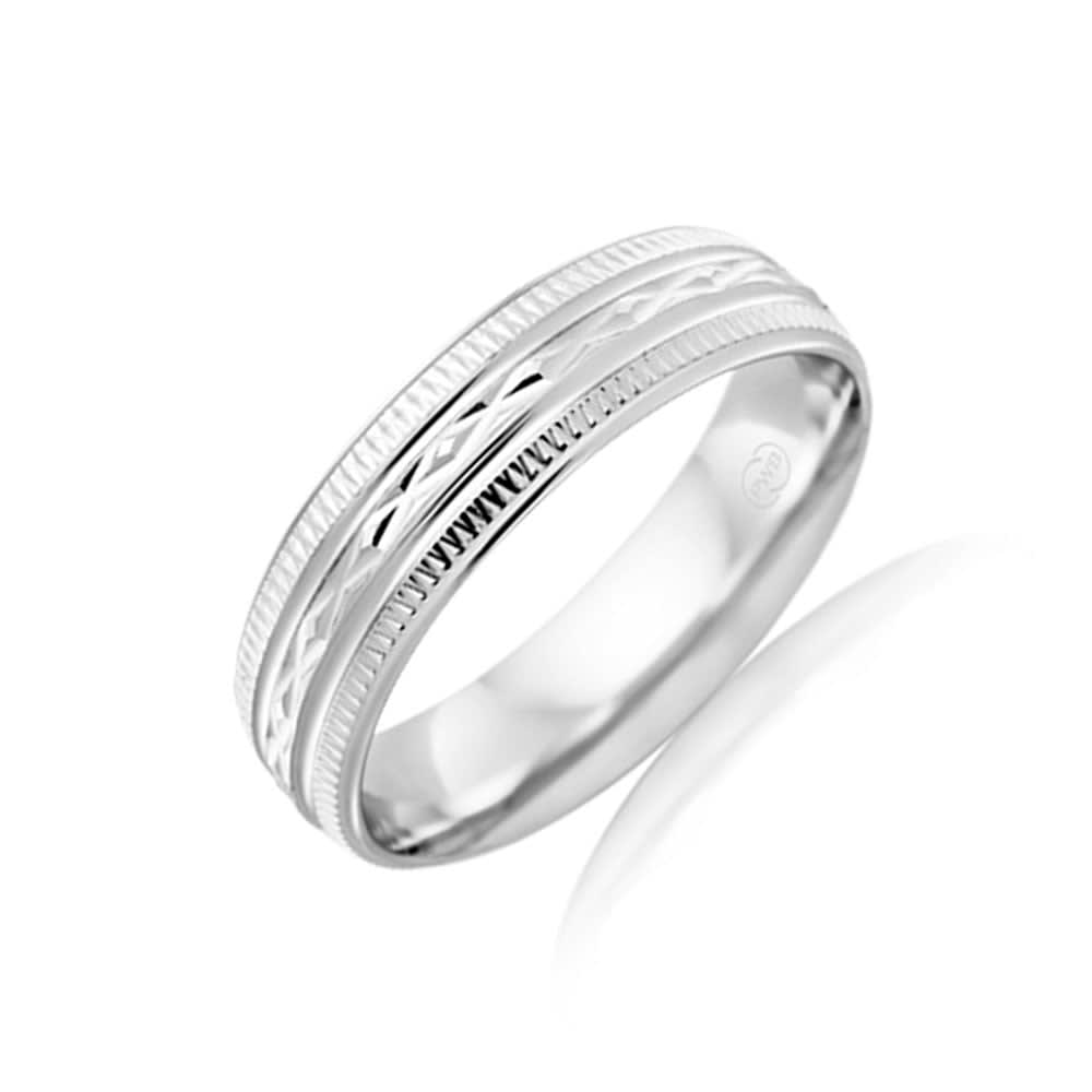 Carved Mens Wedding ring HR3858