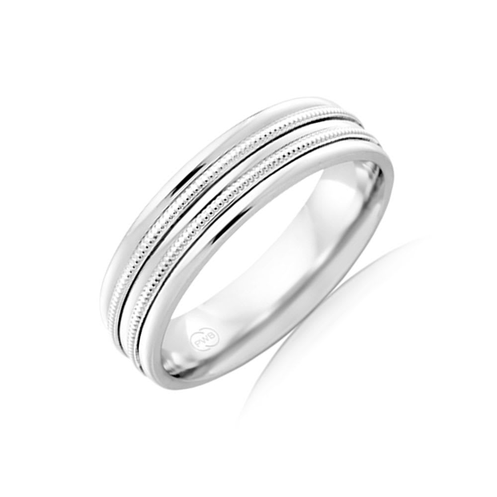 Patterened Mens Wedding Ring Temple & Grace AU