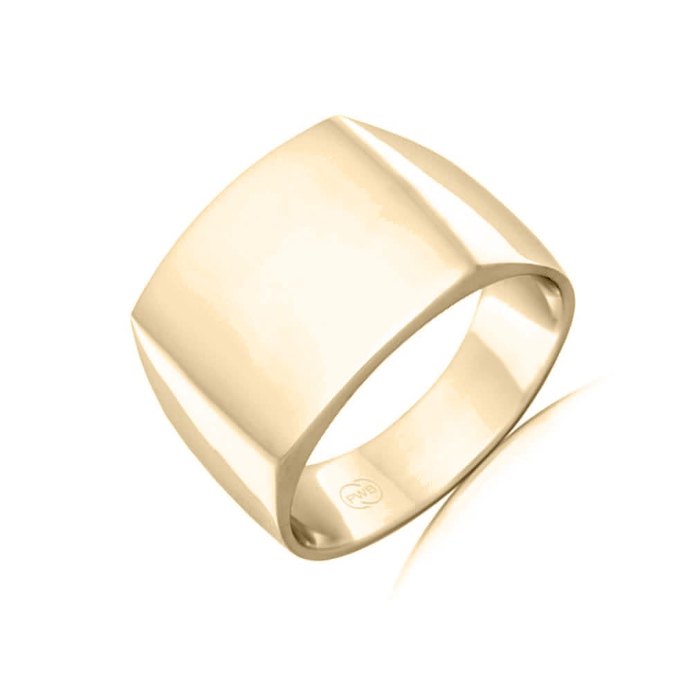 Classic Rectangle Signet Mens Ring
