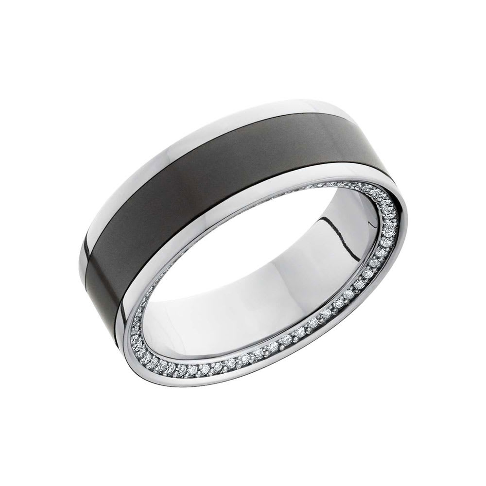 Beveled Black Diamond Elysium Ring