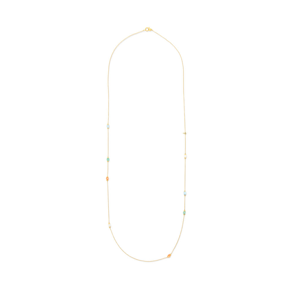 Rainbow Lariat Necklace