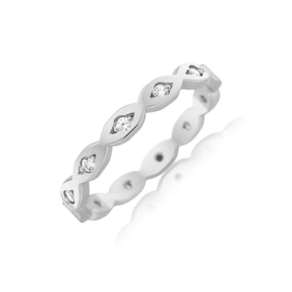 Lab diamond infinity ring