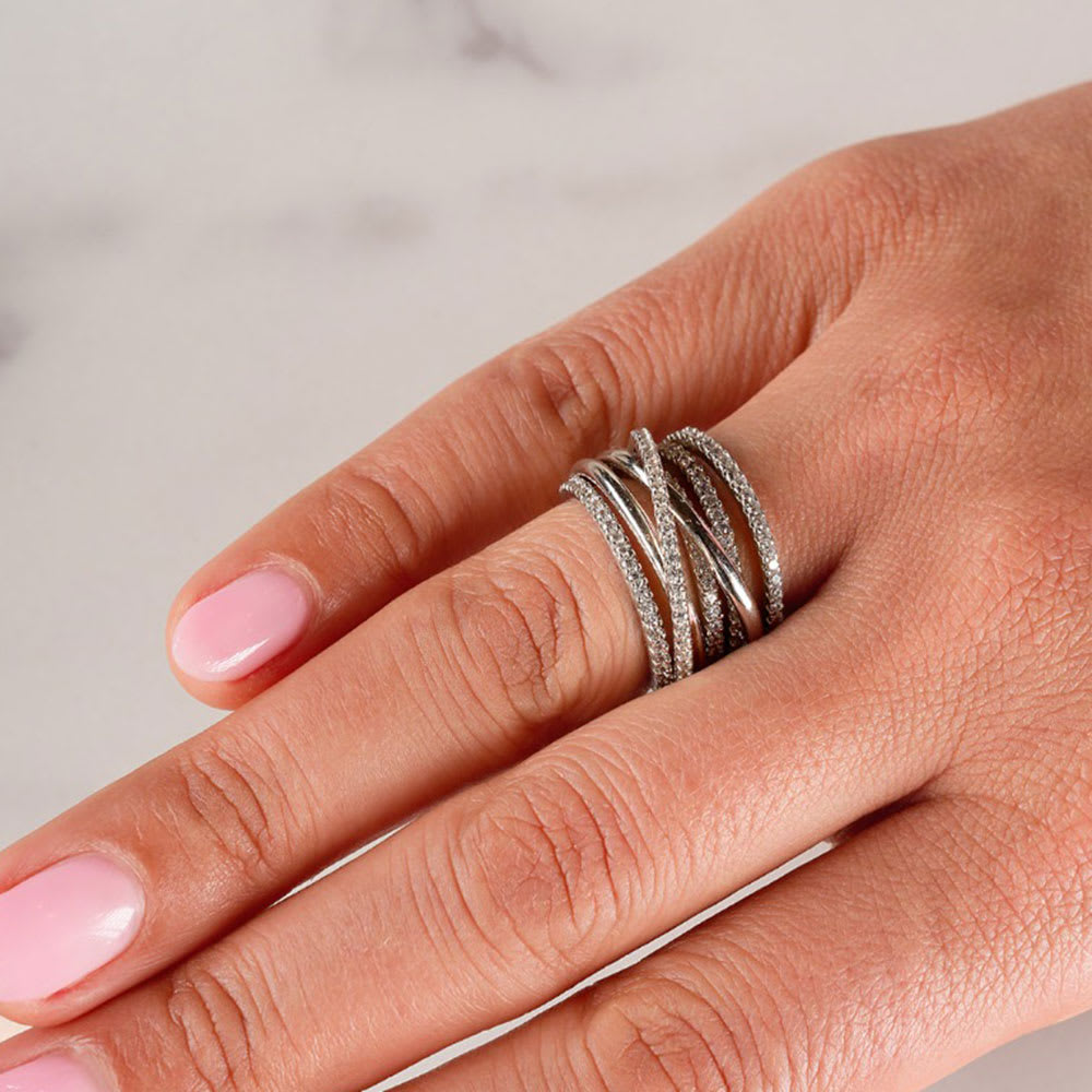 Ladies Diamond Dress Ring