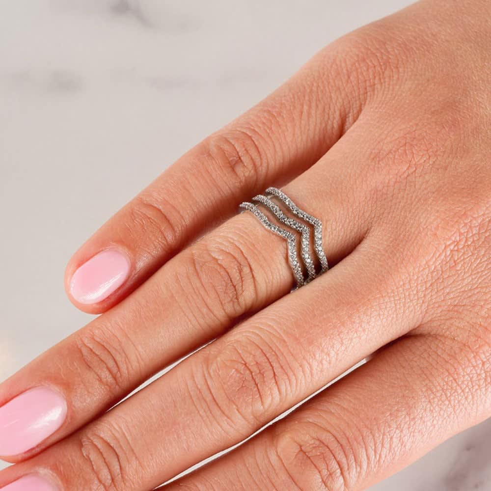 Three Band Diamond band