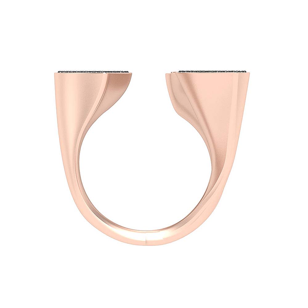 Modern look ring in 18ct gold