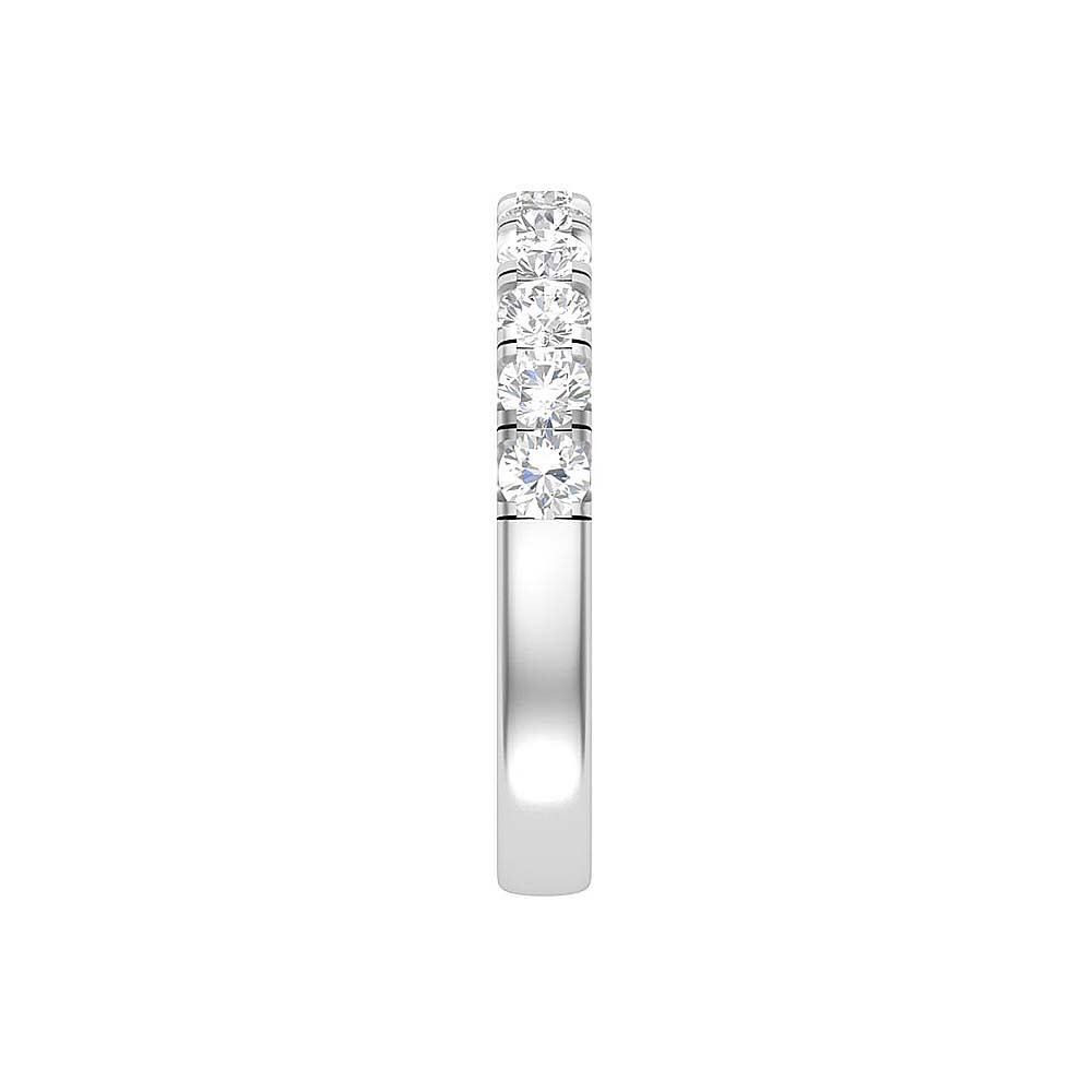 7 points Scalloped Pave Diamond Ring