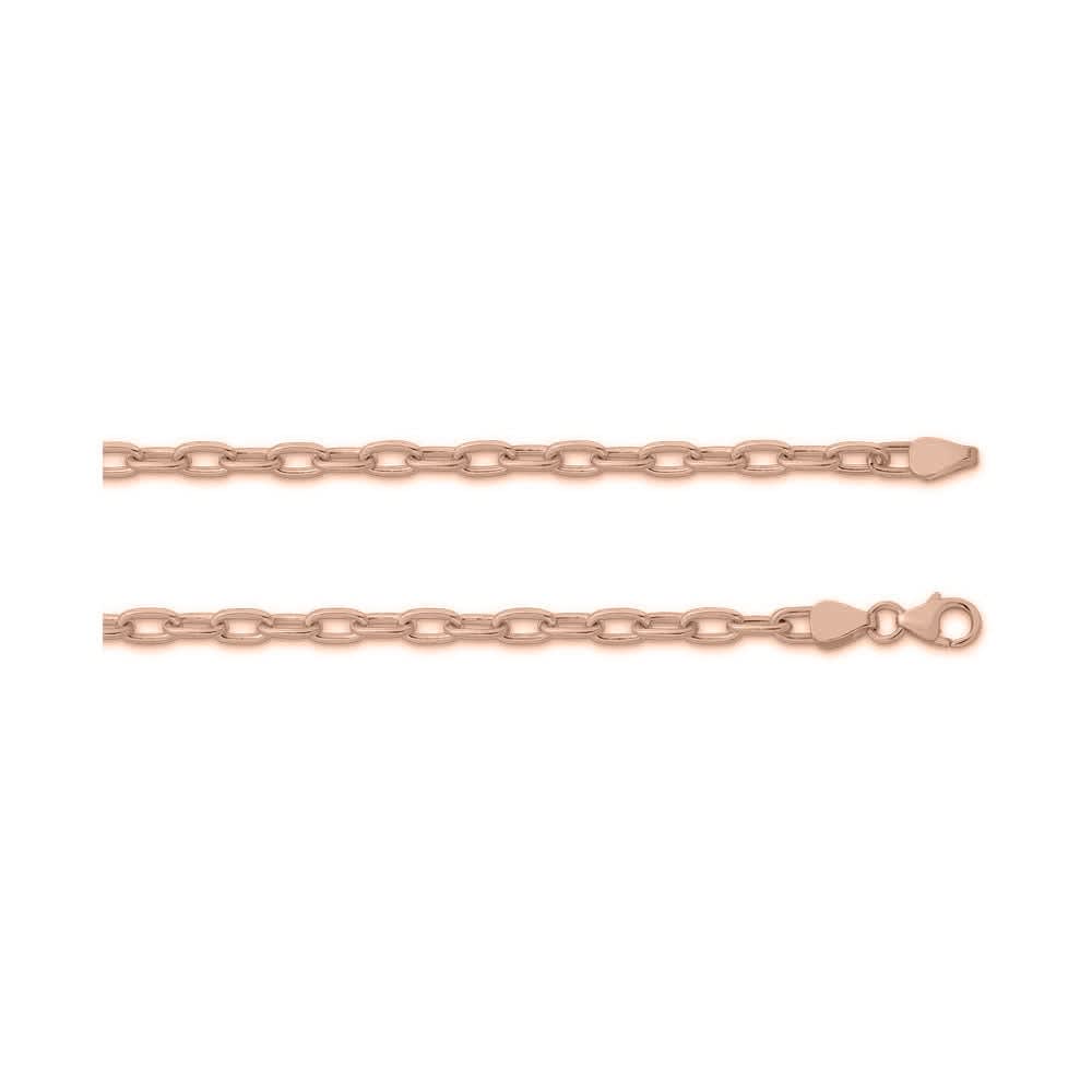 Paper clip gold chain