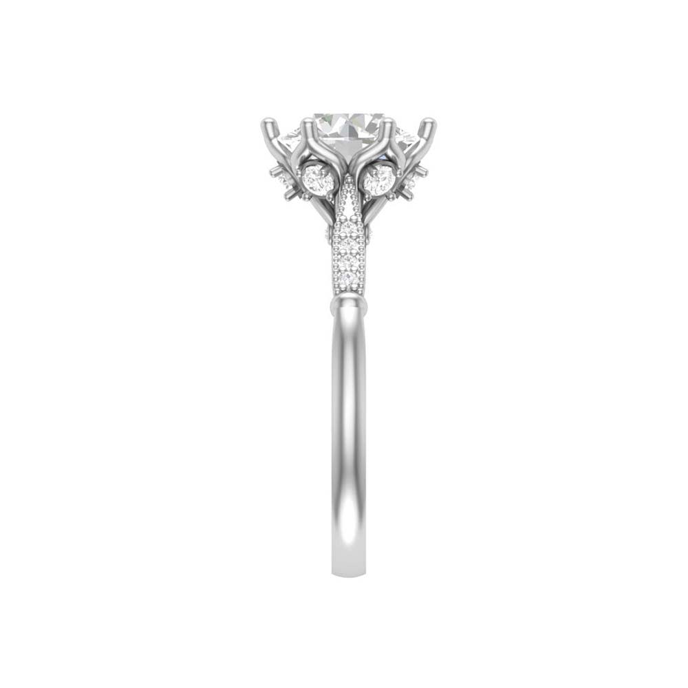 2ct Lab Grown centre Solitaire Vinage design
