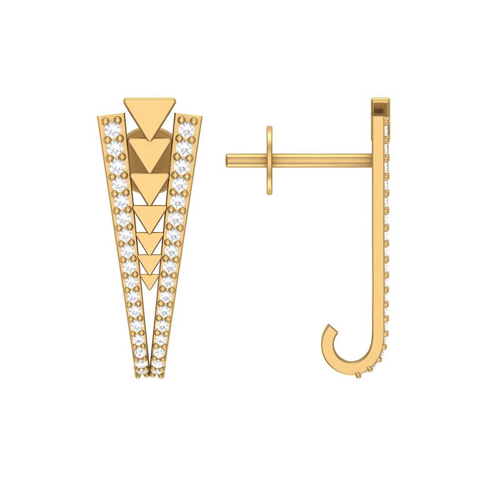 Geometrical design earrings