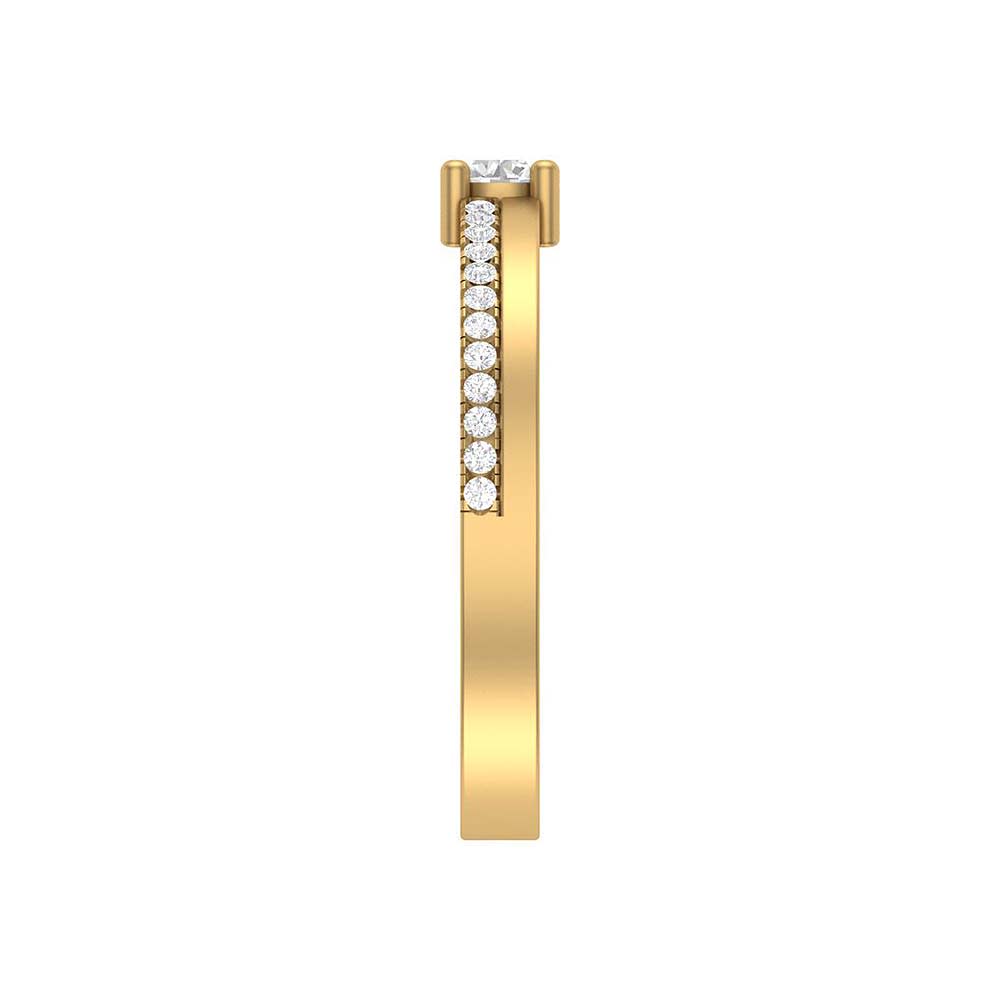 Delicate solitaire ring