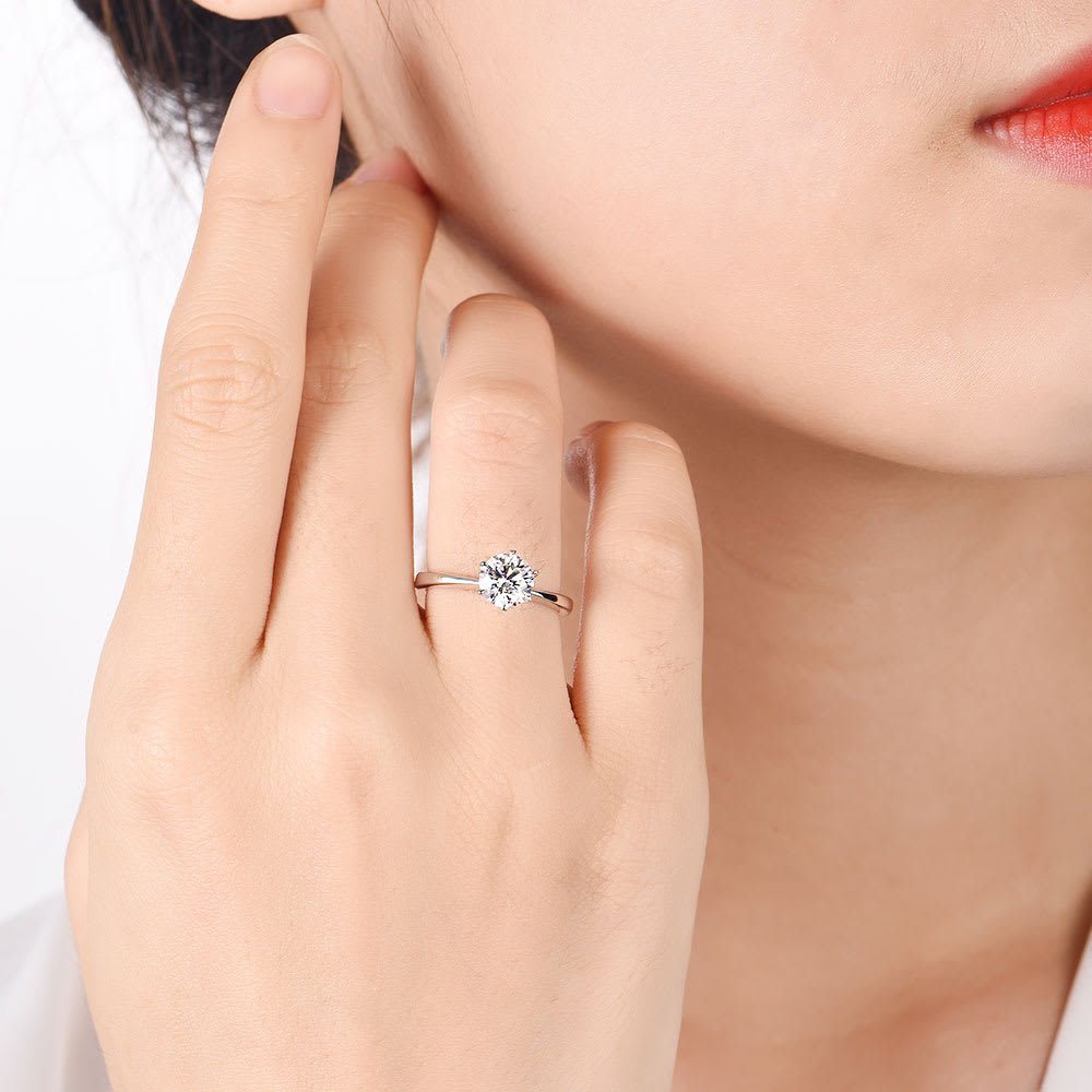Solitaire Lab Grown Diamond Engagement Ring