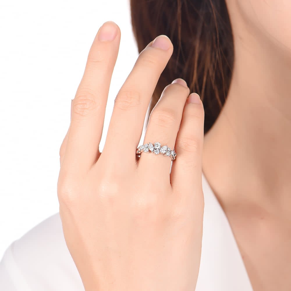 Multi Shape Diamond Band