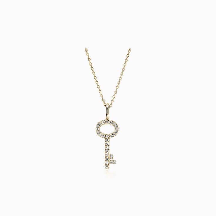 Classic Diamond Key Pendant