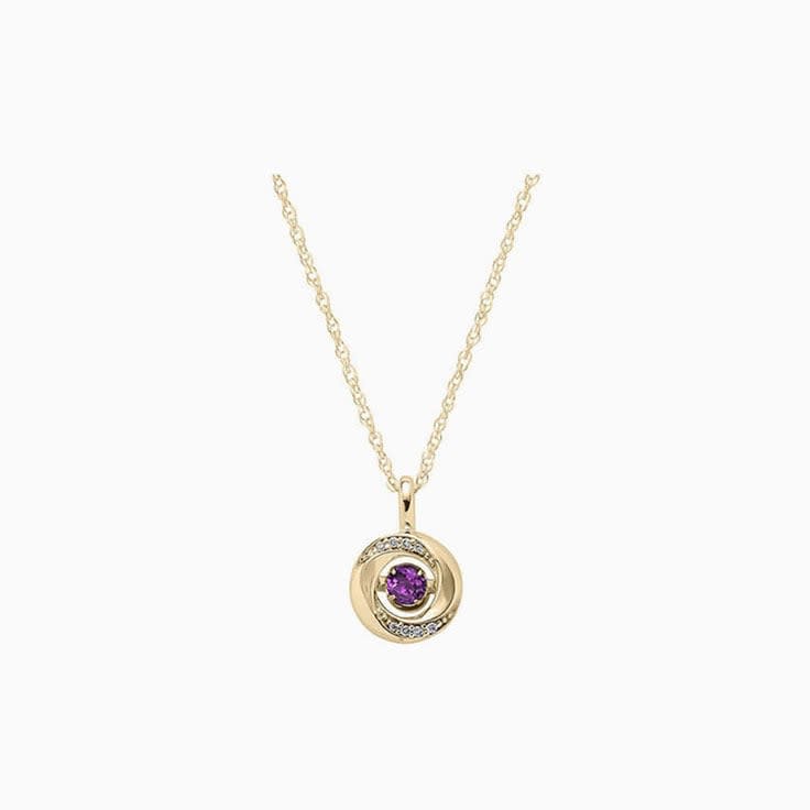 Amethyst knot pendant