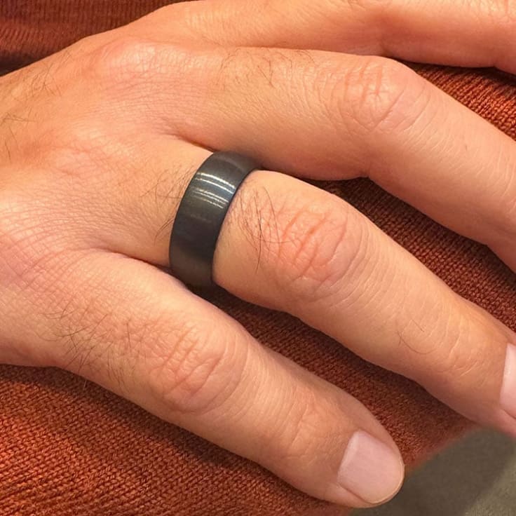 Matt finish Tungsten ring