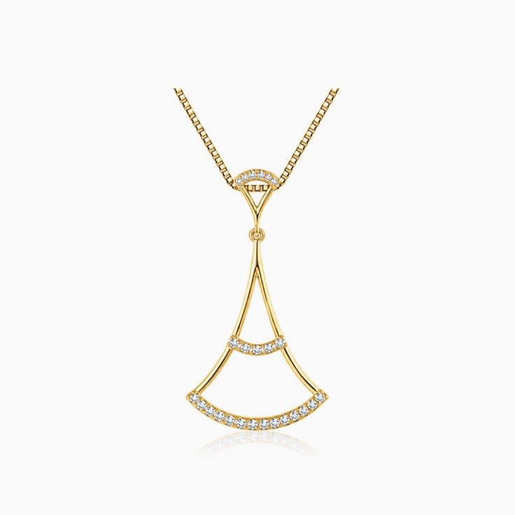 Diamond drop pendant
