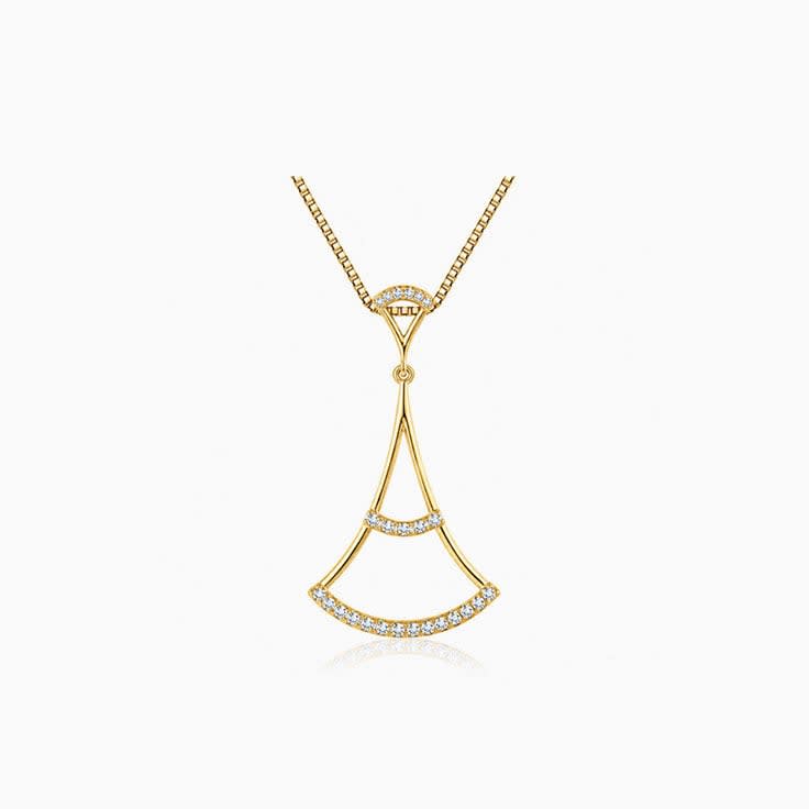Diamond drop pendant