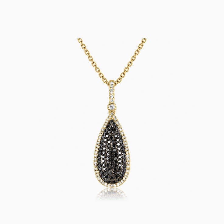 Black Diamond Drop Pendant