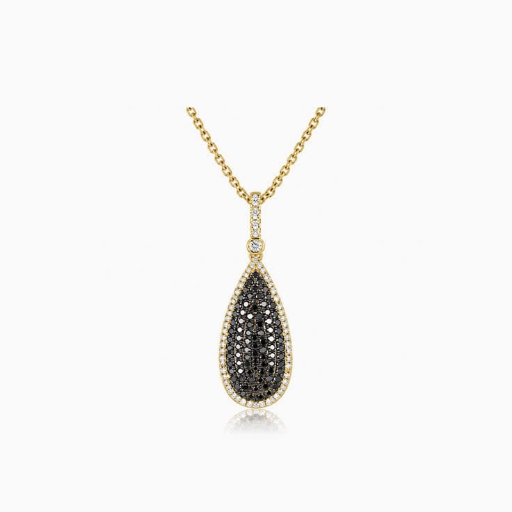 Black Diamond Drop Pendant