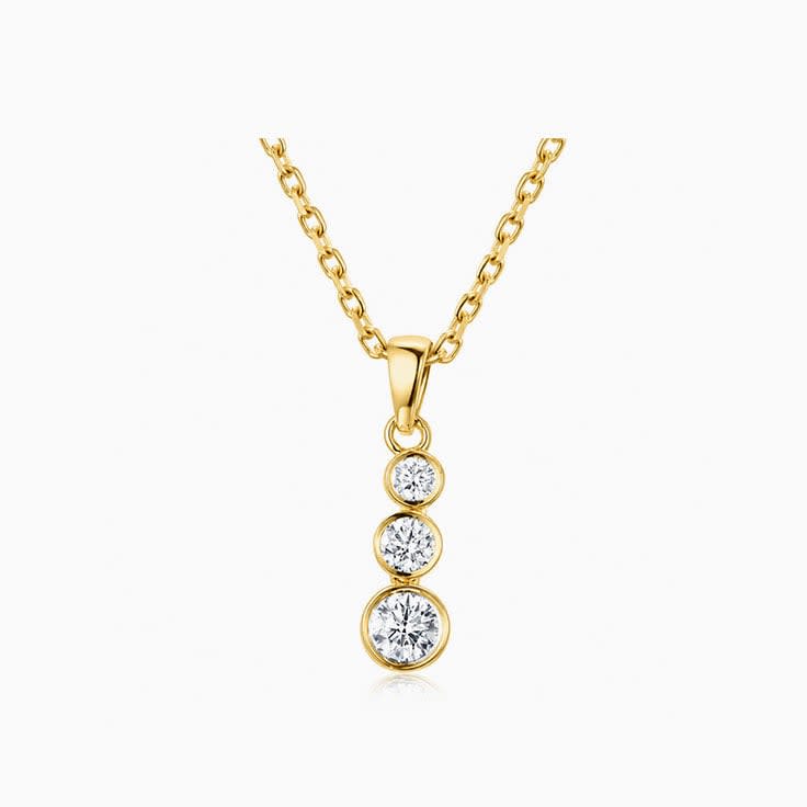 Bezel set drop Pendant