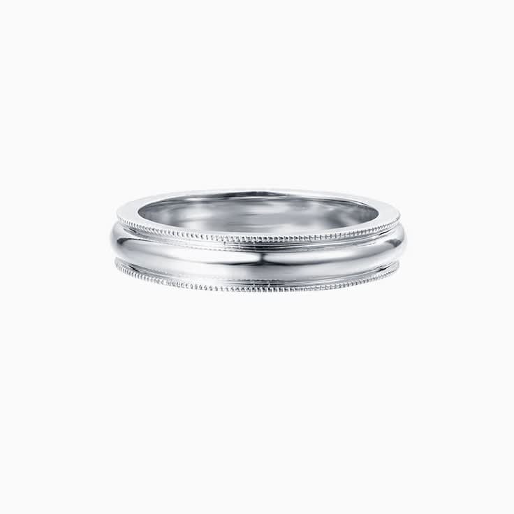 18k White Gold Mens Wedder